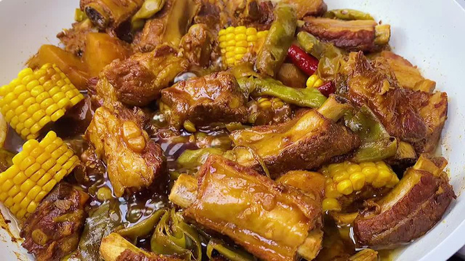 排骨烧豆米的做法大全