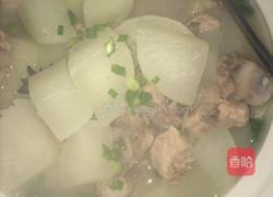 萝卜虾米炖排骨汤的做法