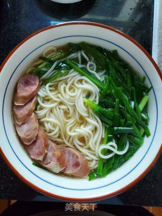 鸡蛋腊肠汤粉做法