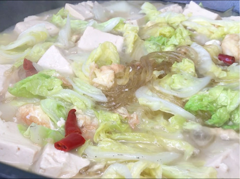 白菜炖豆腐的做法没有肉