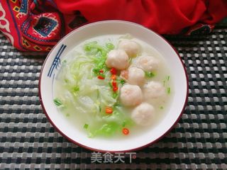 白菜丸子头汤的做法