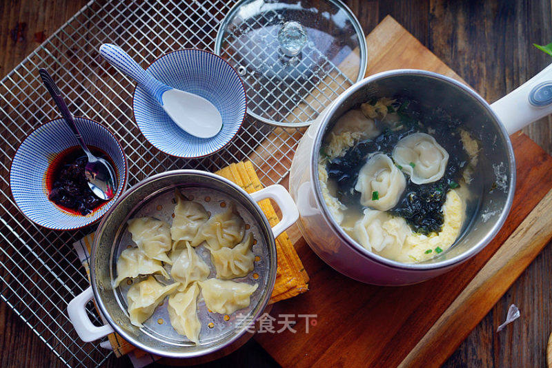 紫菜鸡蛋饺的做法