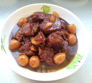 红烧排骨青黄豆的做法