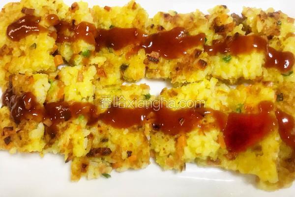 鸡蛋米饭热狗棒的做法