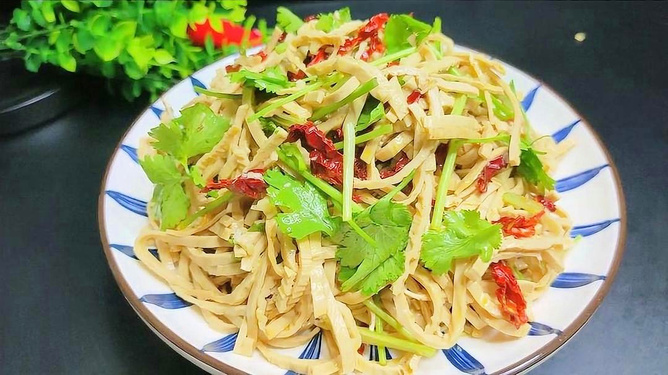 炝干豆腐丝的做法图片