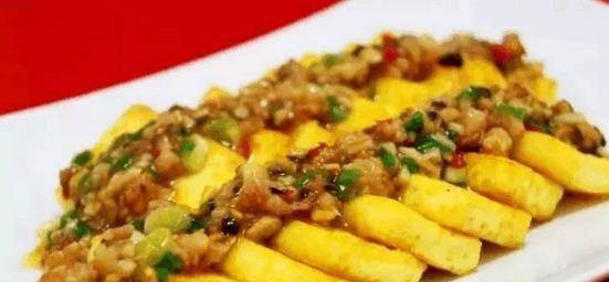 鸡蛋肉片豆腐的做法