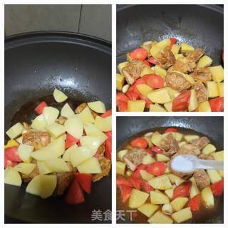 薯仔鲜菇焖排骨的做法