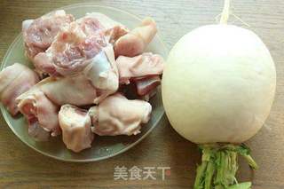 羊蹄萝卜豆腐汤的做法