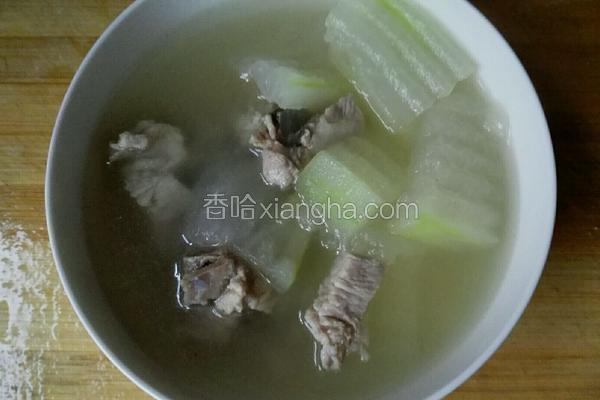 冬瓜排骨汤做法的步骤