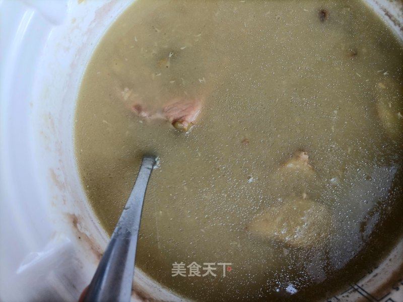 绿豆龙骨煲汤的做法