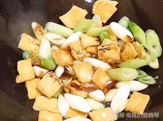 大葱冻豆腐的家常做法
