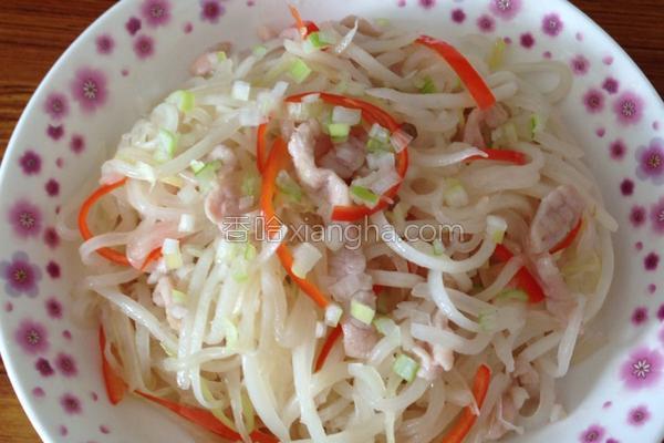 萝卜丝炒肉家常做法
