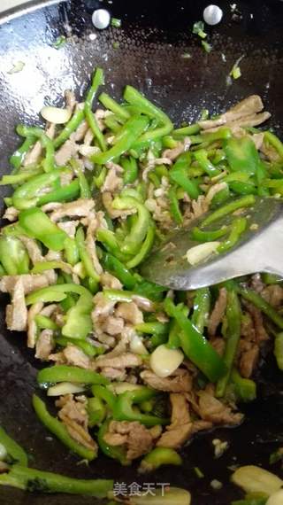 芸豆腐竹青椒肉丝的做法