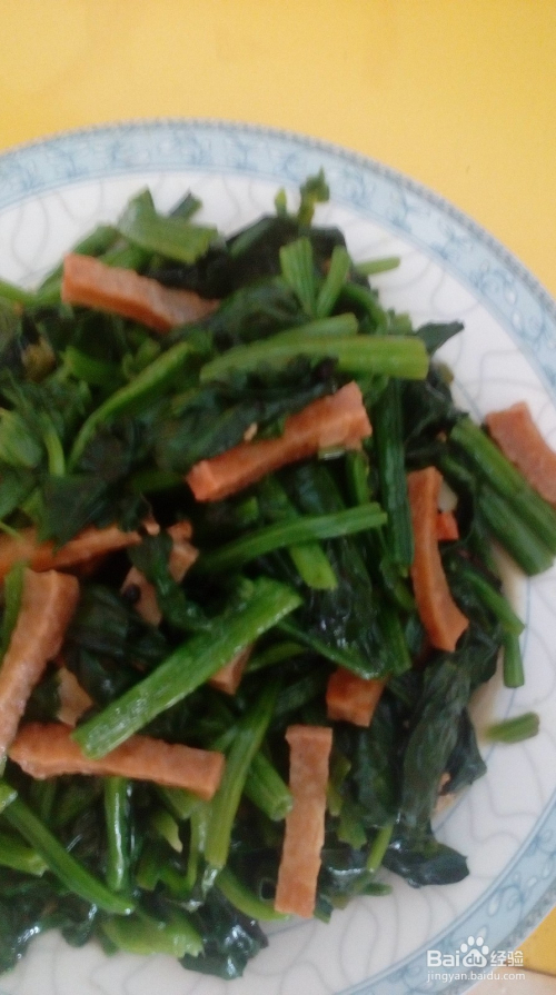 豆腐棍炒菠菜的做法