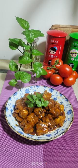 酸甜排骨加青椒的做法