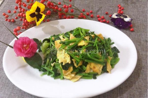 鸡蛋菠菜皮做法