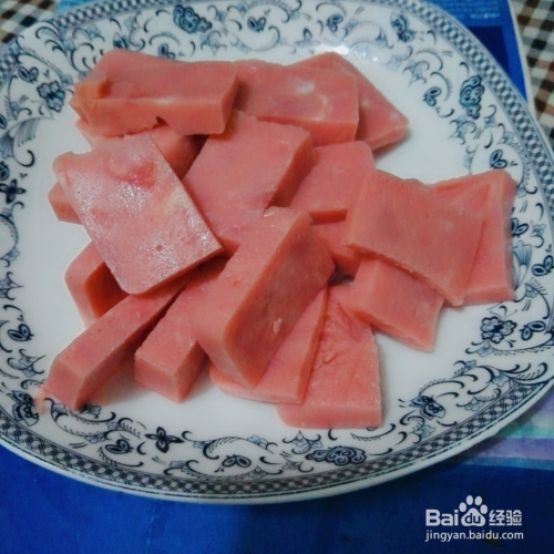 煎火腿的做法图片