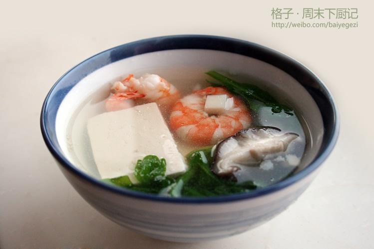 虾茼蒿汤的做法