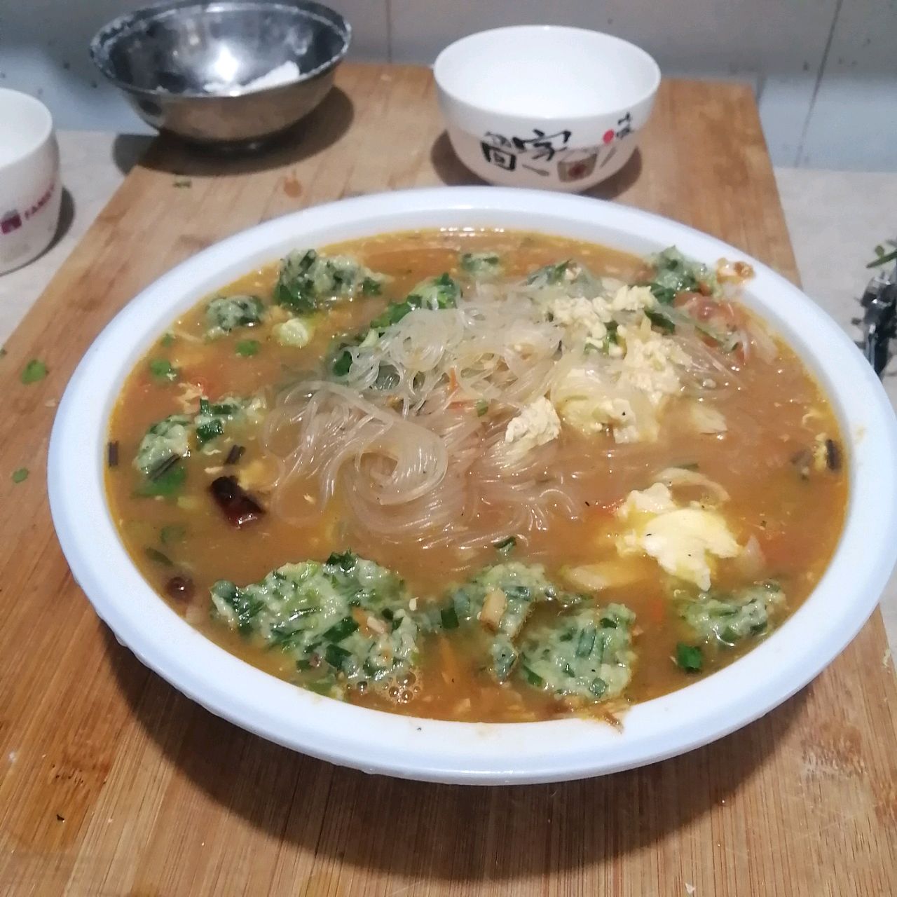 韭菜丸子汤的家常做法