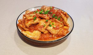 川菜茄汁豆腐的做法