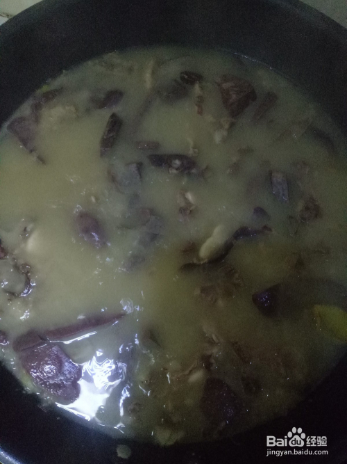 羊杂汤配饼子的做法