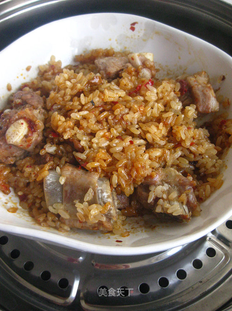 福田美食蒸排骨饭的做法