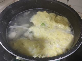白玉菇面条汤的做法