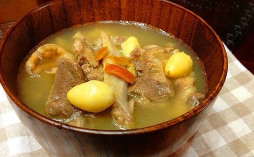 银杏肉排汤的做法