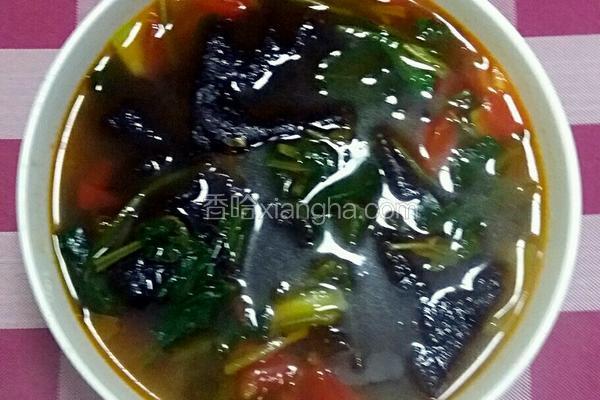 绿色海苔做汤的做法