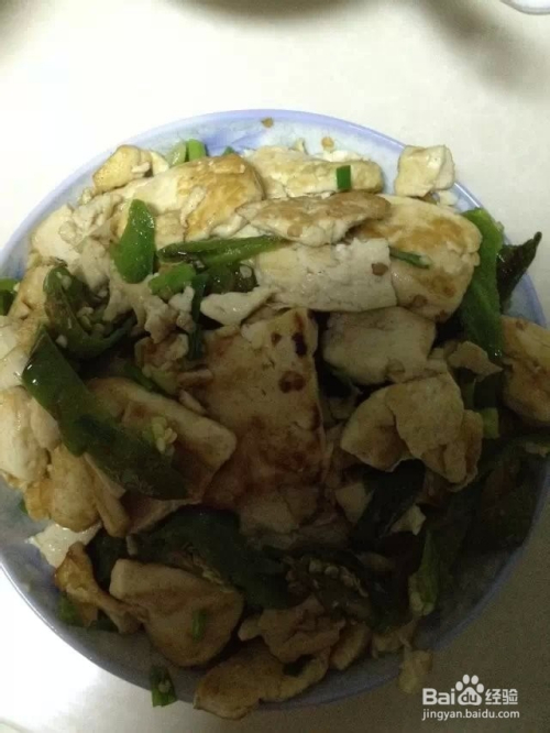 清炒辣椒炒豆腐的做法