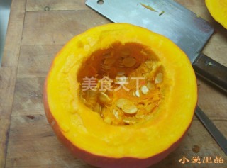 菌菇金瓜汤的做法