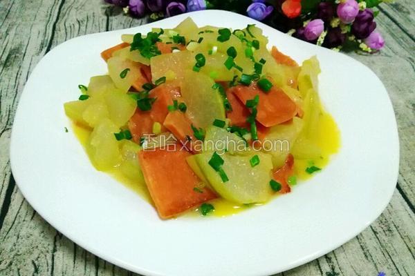 冬瓜炖豆腐火腿的做法