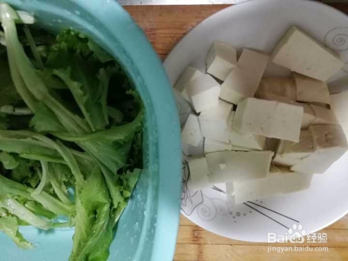 宝宝豆腐生菜的做法