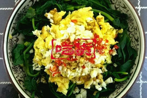 拌菜鸡蛋的做法