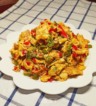 辣春芽炒鸡蛋做法