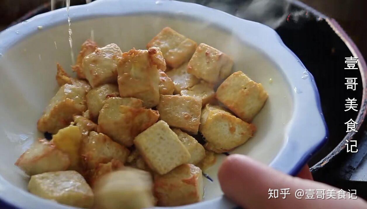 煎豆腐块白菜的做法
