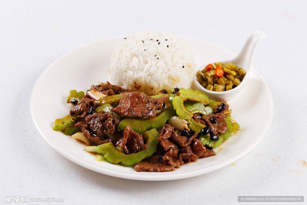 凉瓜牛肉饭做法