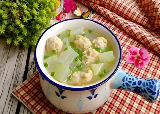 肉末汆丸子汤的做法