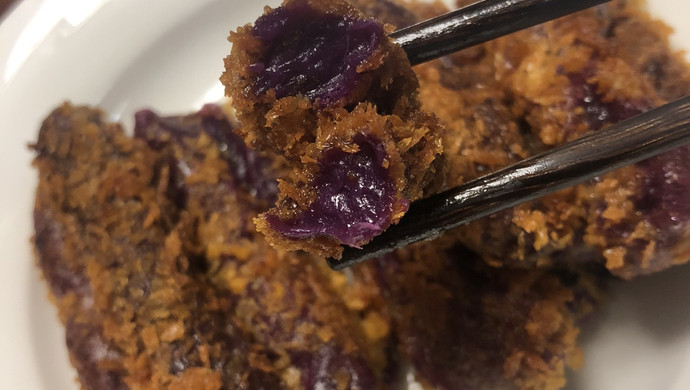 干紫薯条的做法