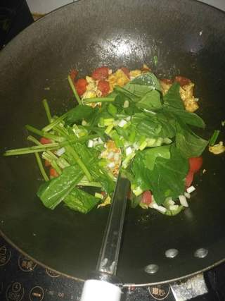 菠菜鸡蛋柿子做法窍门