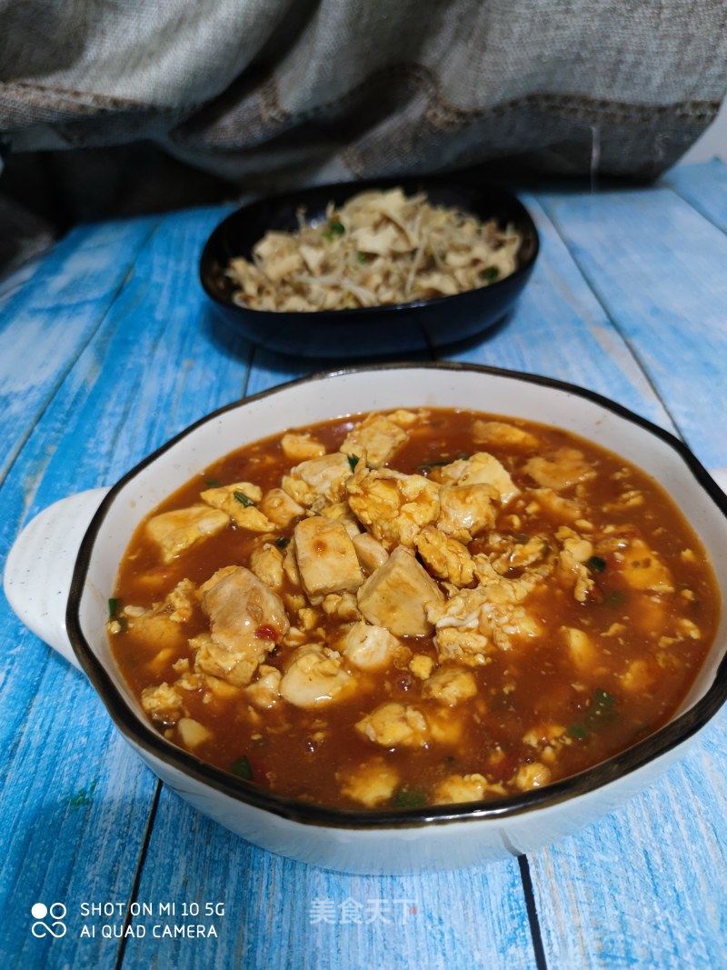 豆腐炖蛋甜味的做法