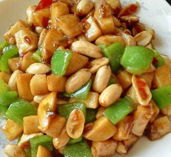 杏鲍菇辣子豆腐的做法