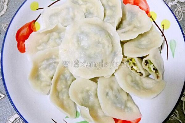 萝卜芹菜鸡蛋蒸饺的做法