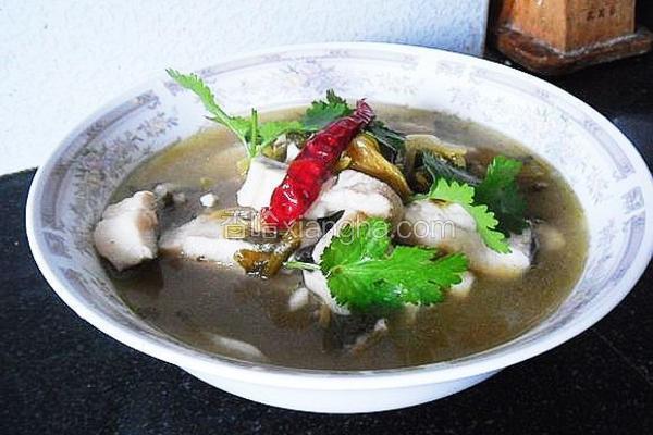 酸菜鱼的做法半汤