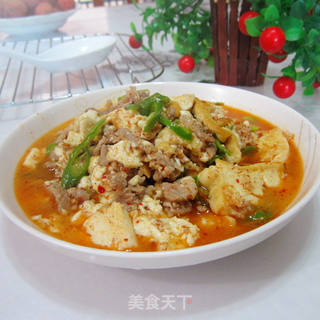 瘦肉炒焦豆腐的做法