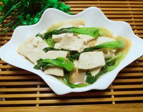 上海青烧豆腐的做法
