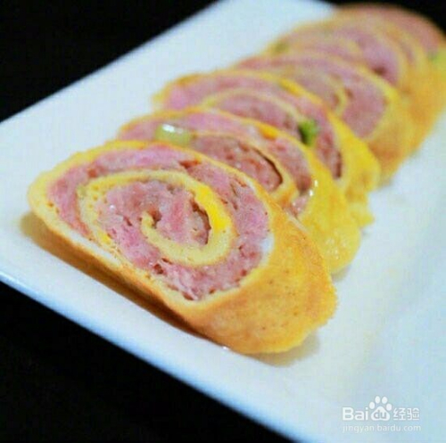 鸡蛋炒肉卷做法