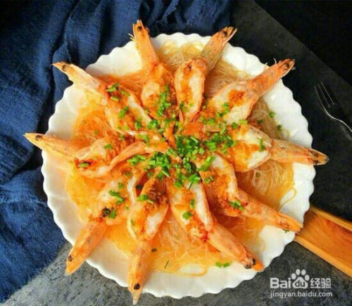 粉丝蒸虾的做法视频
