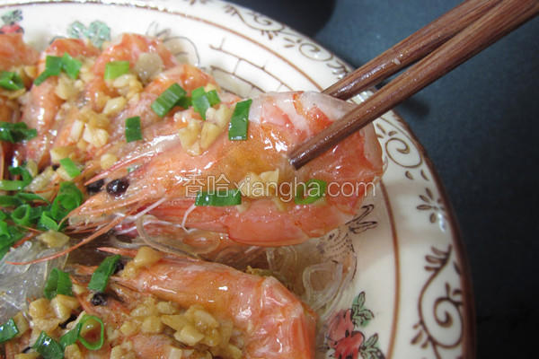 粉丝蒸虾的做法视频