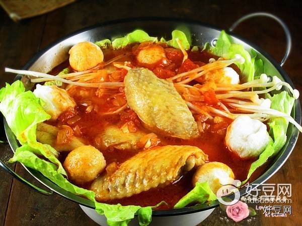 酸菜火锅西红柿汤的做法